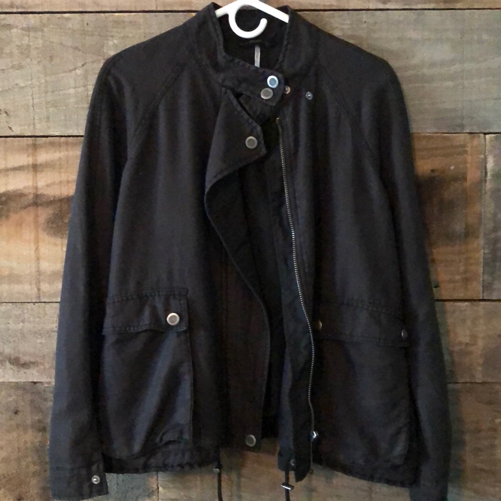 Free People Black Field jacket